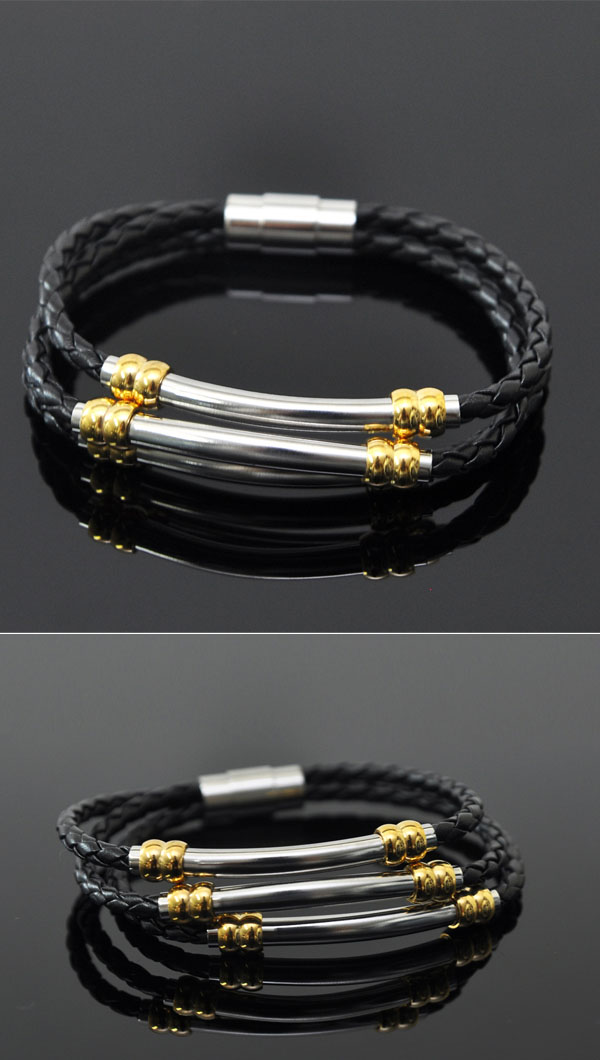 Accessories Bracelets Closure Cowhide BraidedBracelet